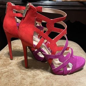 Jessica Simpson Womens Rainah Open Toe Heels